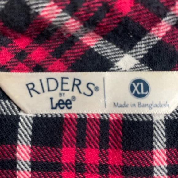 Riders by Lee Plaid Top XL - Picture 2 of 3